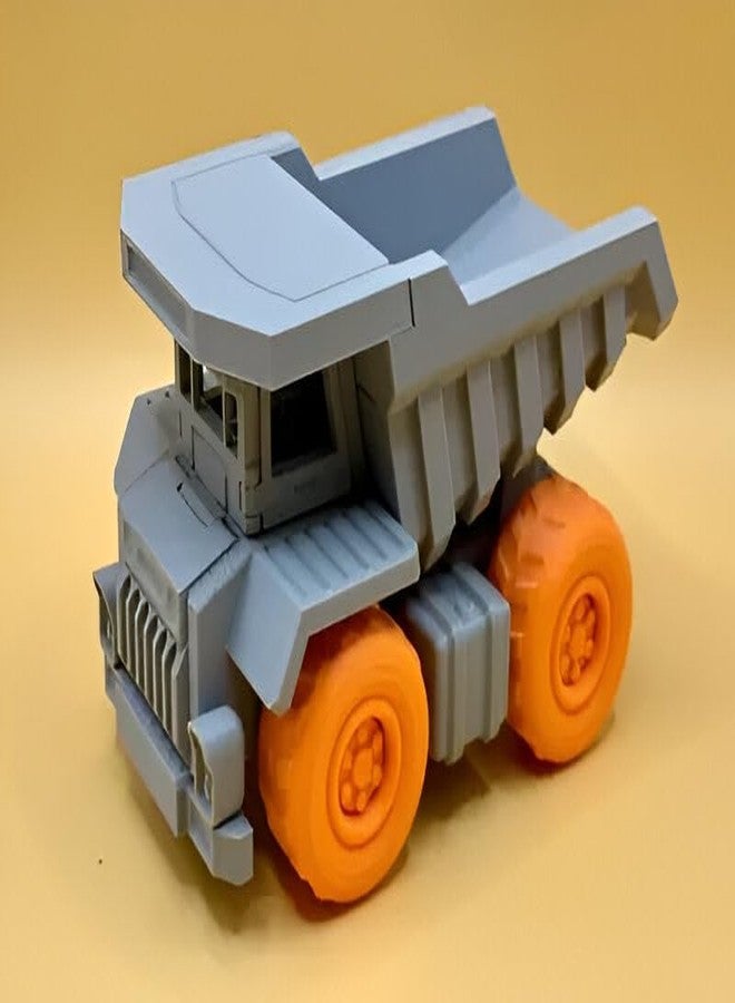 3D CRAFT Mini Construction Plastic Dump Truck Toy,Multicolor,Figure Toy, Die-Cast Model Vehicle - Image 2